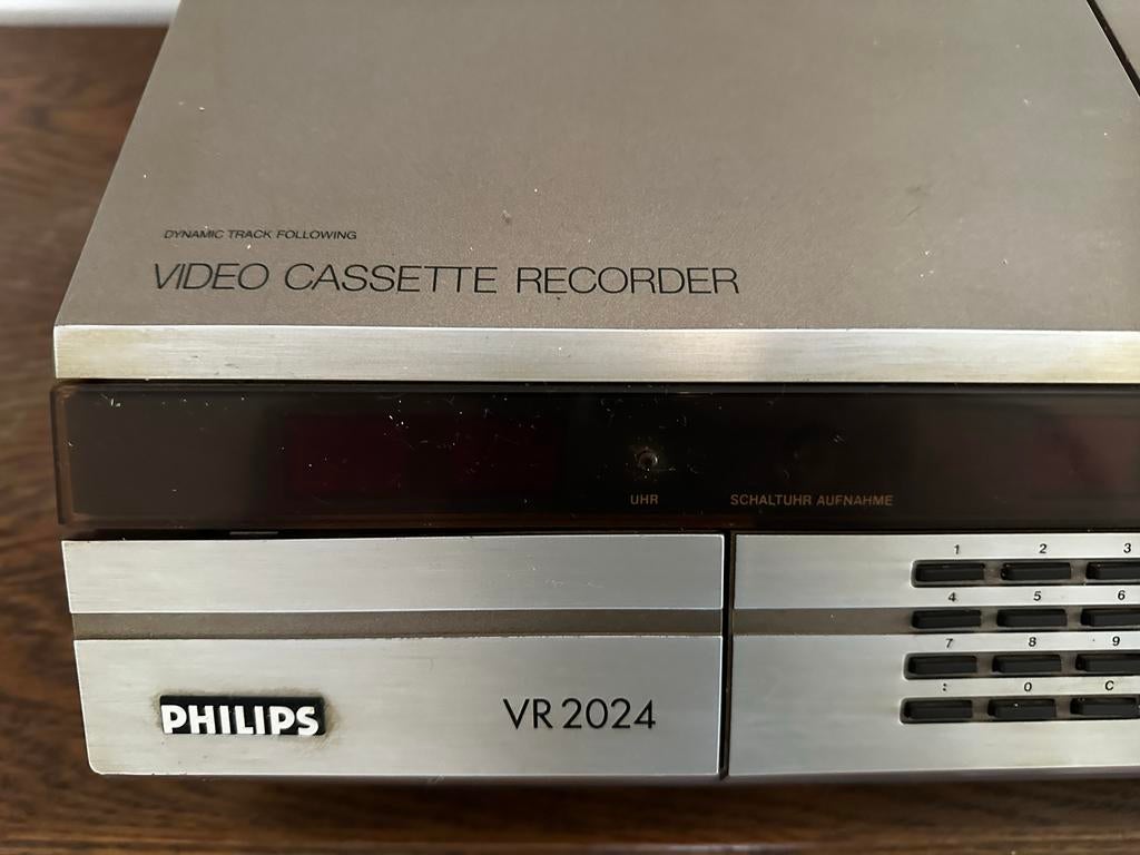 Philips VR 2024 Video Cassette Recorder - Vintage Video 2000, Ophalen of Verzenden, Gebruikt, Video 2000-speler of -recorder