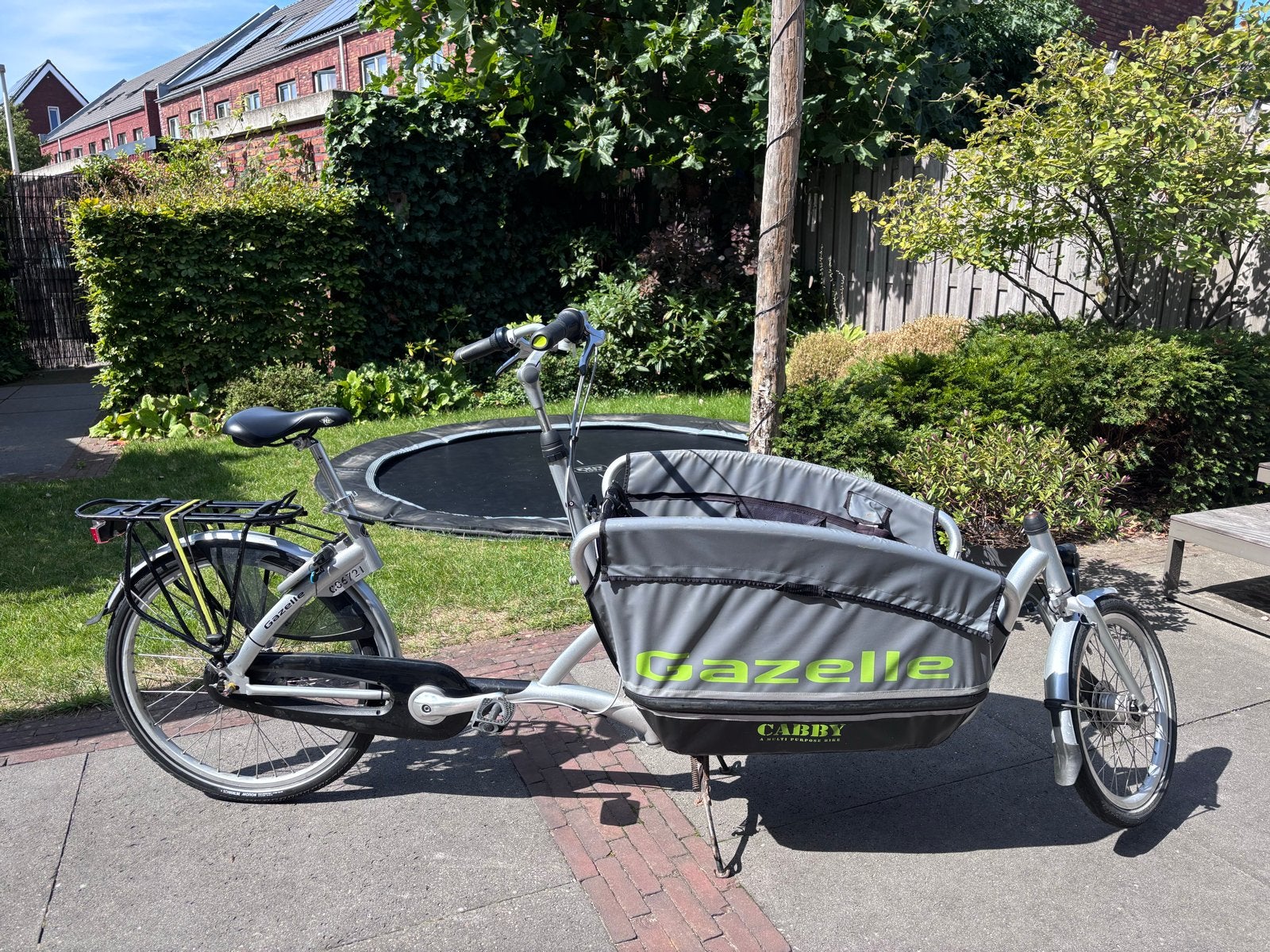Gazelle Cabby Bakfiets - Lichtgewicht & Opvouwbaar, Fietsen en Brommers, Fietsen | Bakfietsen, Ophalen, Gebruikt, Opvouwbaar, 2 kinderen