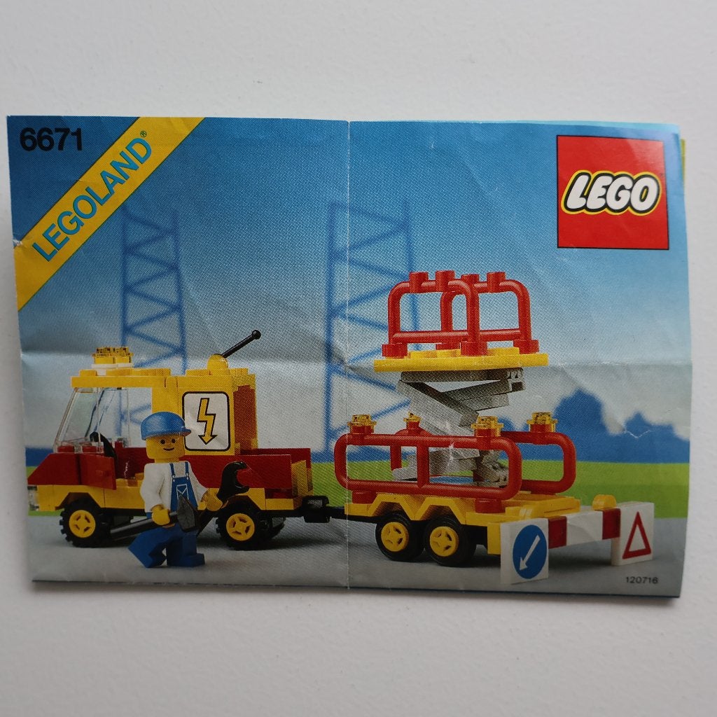 Lego Classic Town 6671 Utility Repair Lift., Gebruikt, Overige thema's, Lego, Ophalen of Verzenden