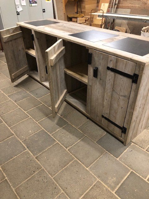 buitenkeuken van gebr steigerhout, Tuin en Terras, Ophalen, Nieuw, Houtskool