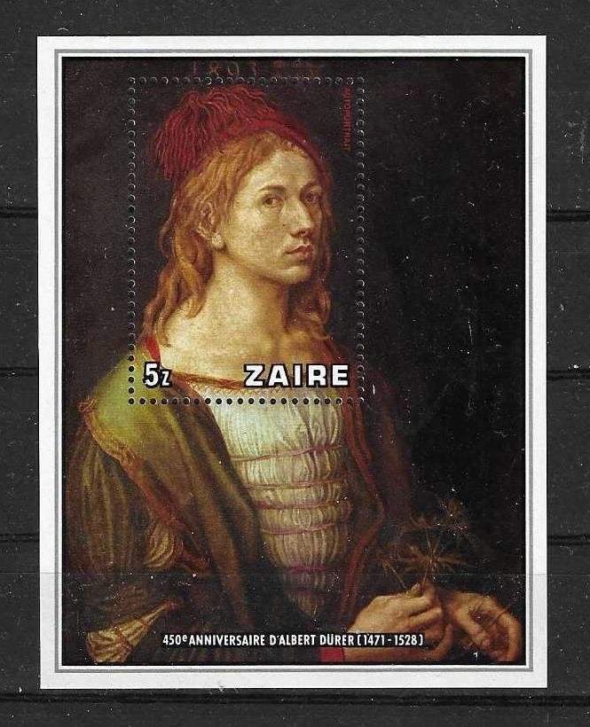 Zaïre Michel blok 21 postfris  DÜRER, Ophalen of Verzenden, Overige landen, Postfris