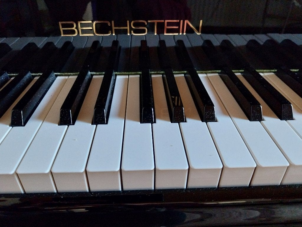 Bechstein Vleugel, Muziek en Instrumenten, Piano's, Ophalen, Zwart, Zo goed als nieuw, Hoogglans