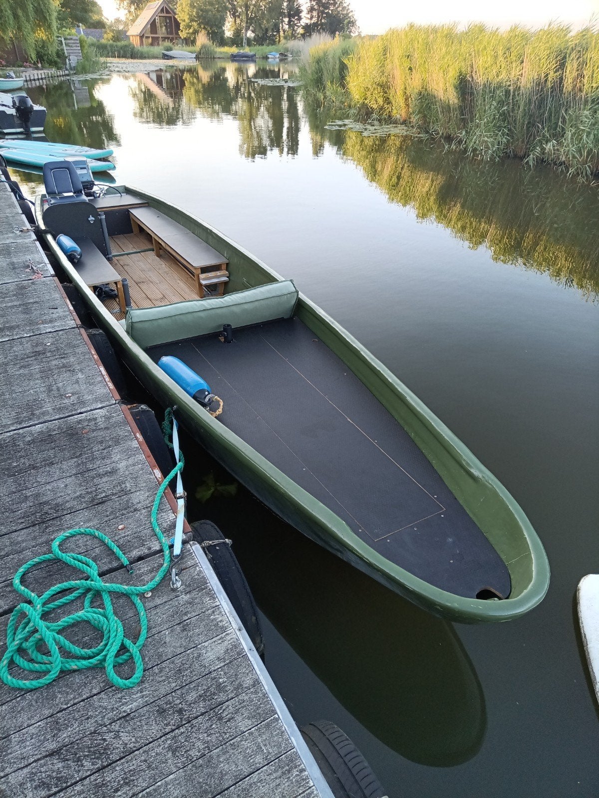 Stabiele visboot/sloep/legerboot met Yamaha 60 pk, Ophalen, Gebruikt