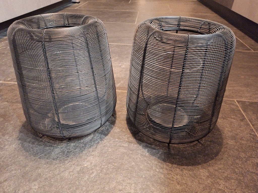 Windlichten Light and Living, Zwart, Ophalen of Verzenden, Zo goed als nieuw, Metaal