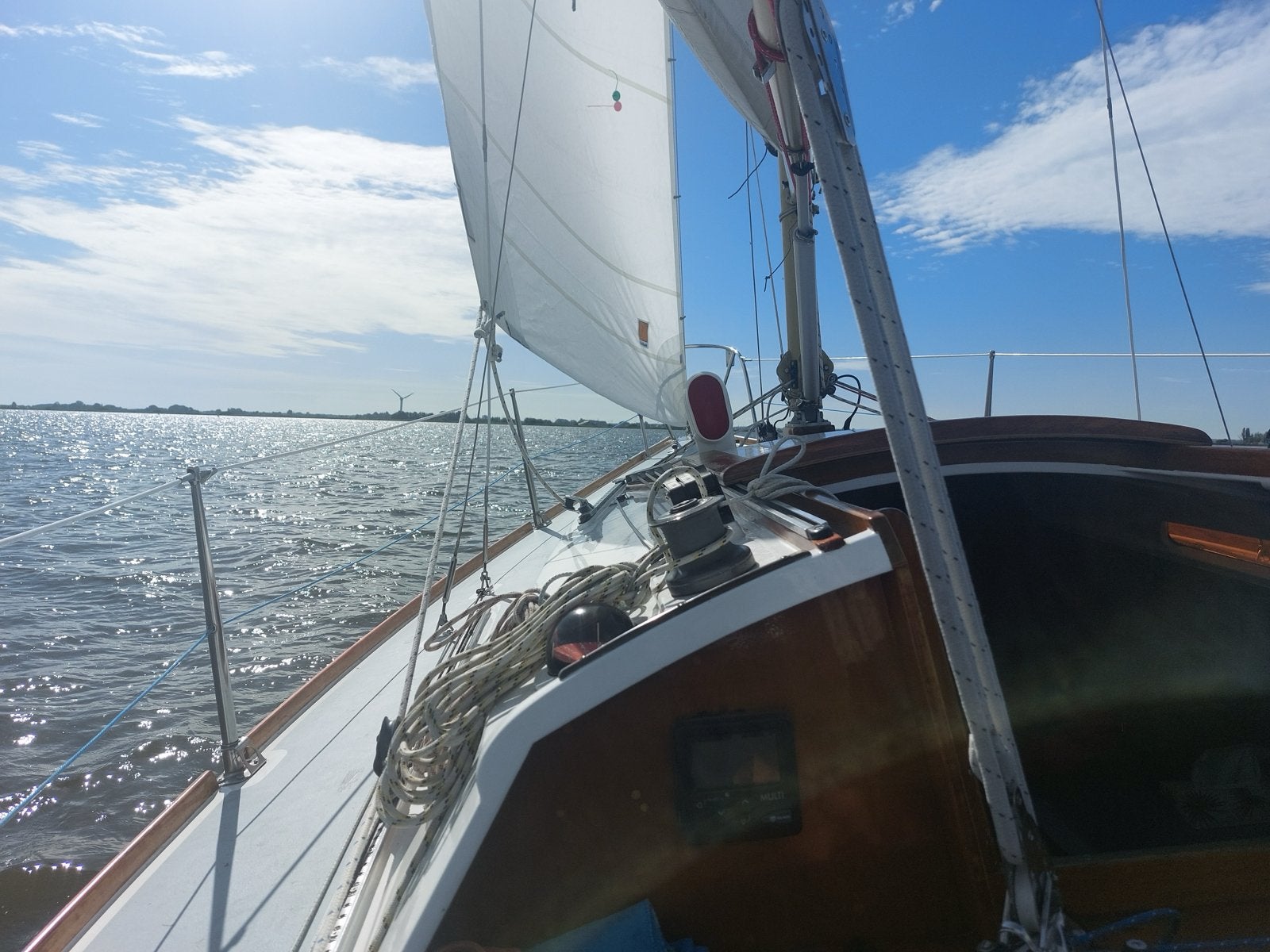 Zeilen voor Waarschip Kwarttonner: Beilken en Genua, 15 tot 30 m², Ophalen of Verzenden, Zo goed als nieuw, Genua of Fok