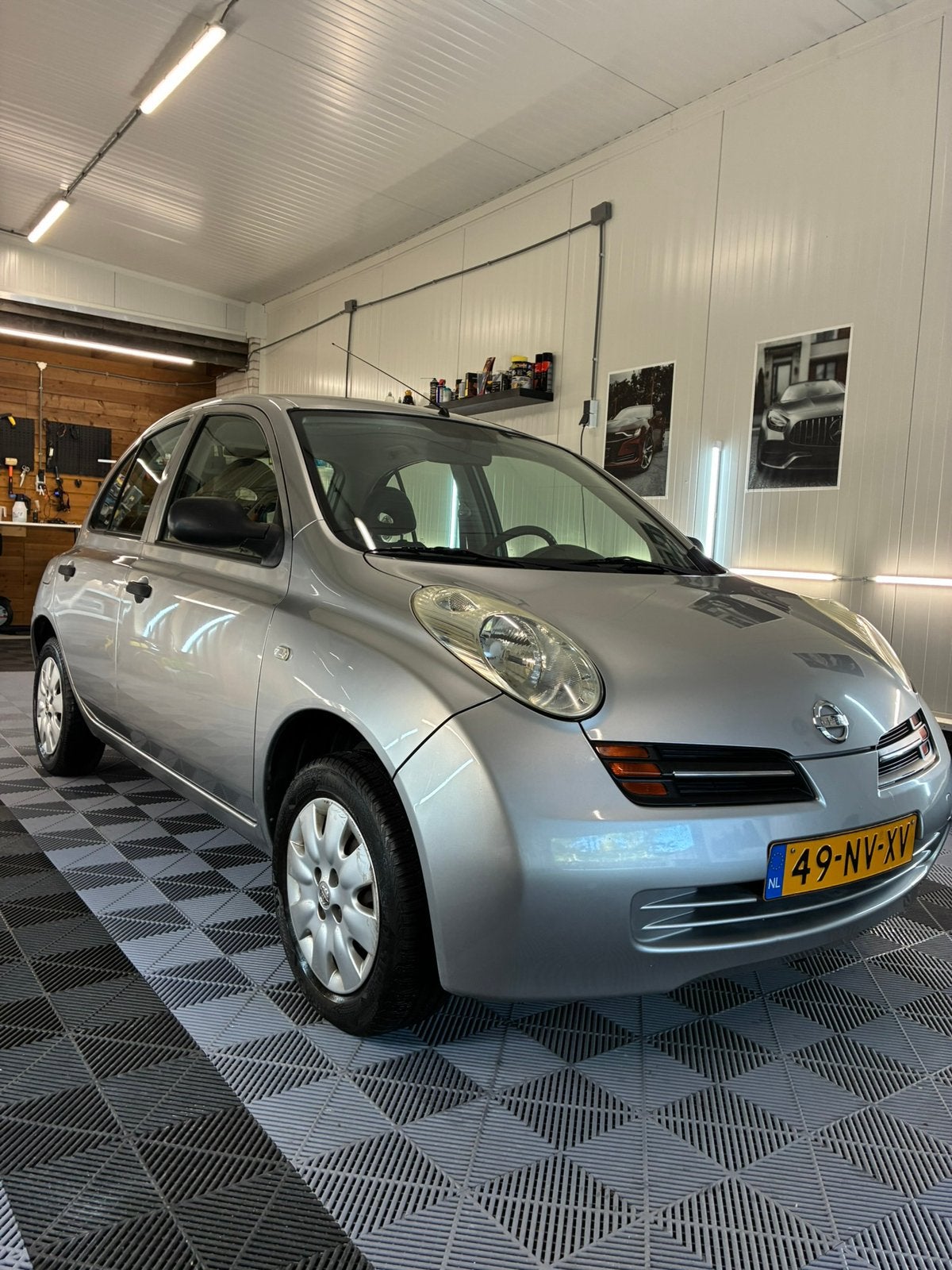 Nissan Micra 1.2 59KW 5DR 2004 Grijs, Auto's, Voorwielaandrijving, 40 €/maand, 4 cilinders, Origineel Nederlands
