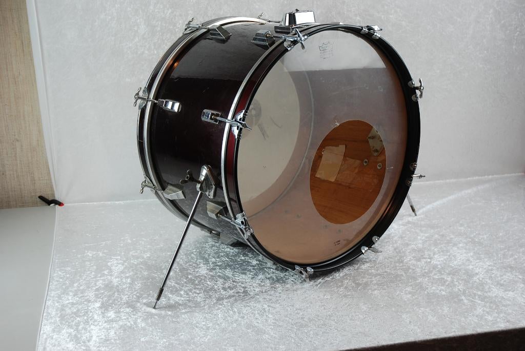Pearl Basdrum wijnrood 22x15 inch   <24242327>, Gebruikt, Drums of Percussie, Ophalen of Verzenden, .