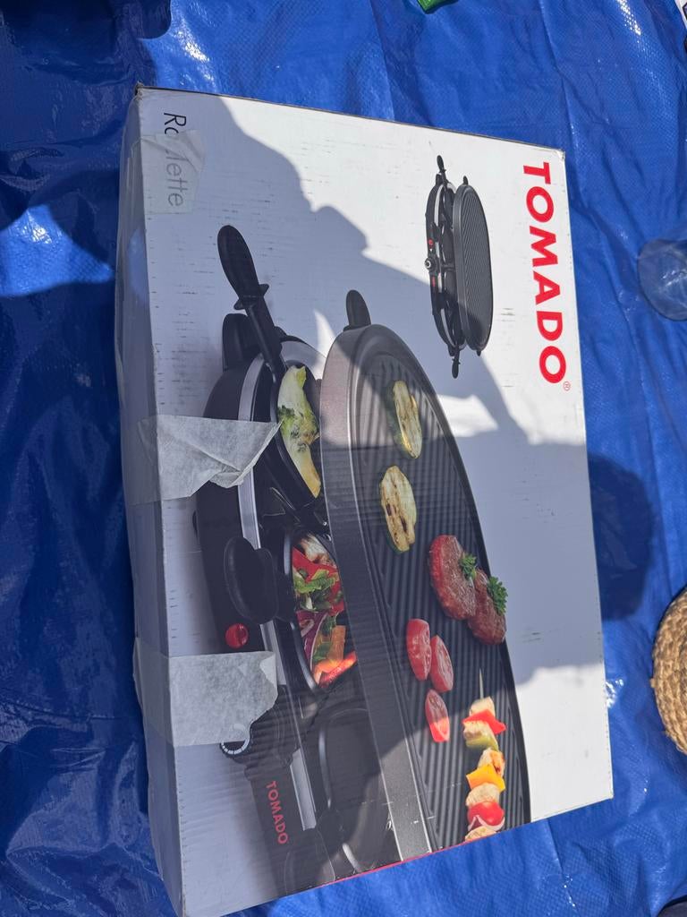 Tomado Gourmetstel / Raclette - Zo goed als nieuw, Witgoed en Apparatuur, Gourmetstellen, Ophalen of Verzenden, Zo goed als nieuw