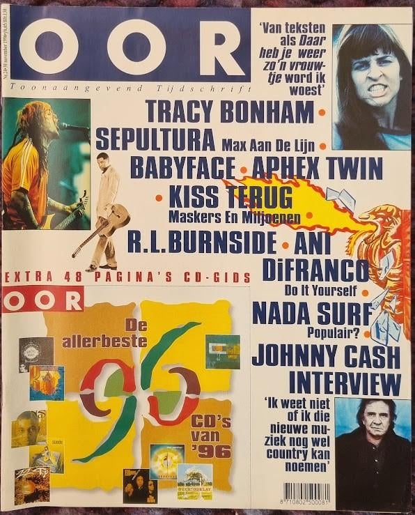 OOR 24-1996 Cash Kiss Ani Difranco Nada Surf RL Burnside Ba, Ophalen of Verzenden, Zo goed als nieuw, Muziek, Film of Tv