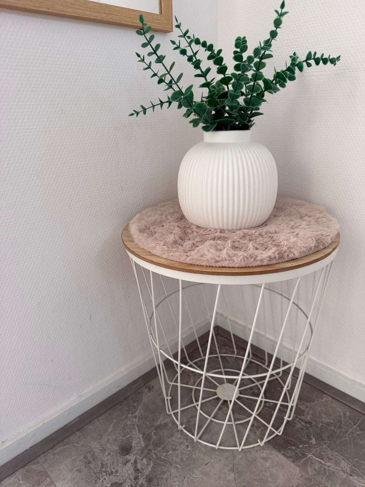 Stijlvolle bijzettafel met opbergruimte, Huis en Inrichting, Tafels | Bijzettafels, Ophalen, Minder dan 45 cm, Minder dan 55 cm