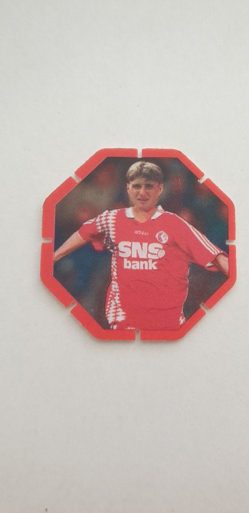3384 topshots nr 5 jeroen heubach fc twente, Verzamelen, Flippo's, Verzenden, Losse flippo's