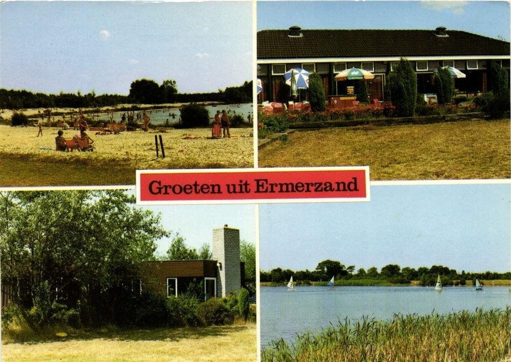 Groeten uit Ermerzand - Erm - 4 afb - 1986 gelopen, Ophalen of Verzenden, 1980 tot heden, Gelopen, Drenthe