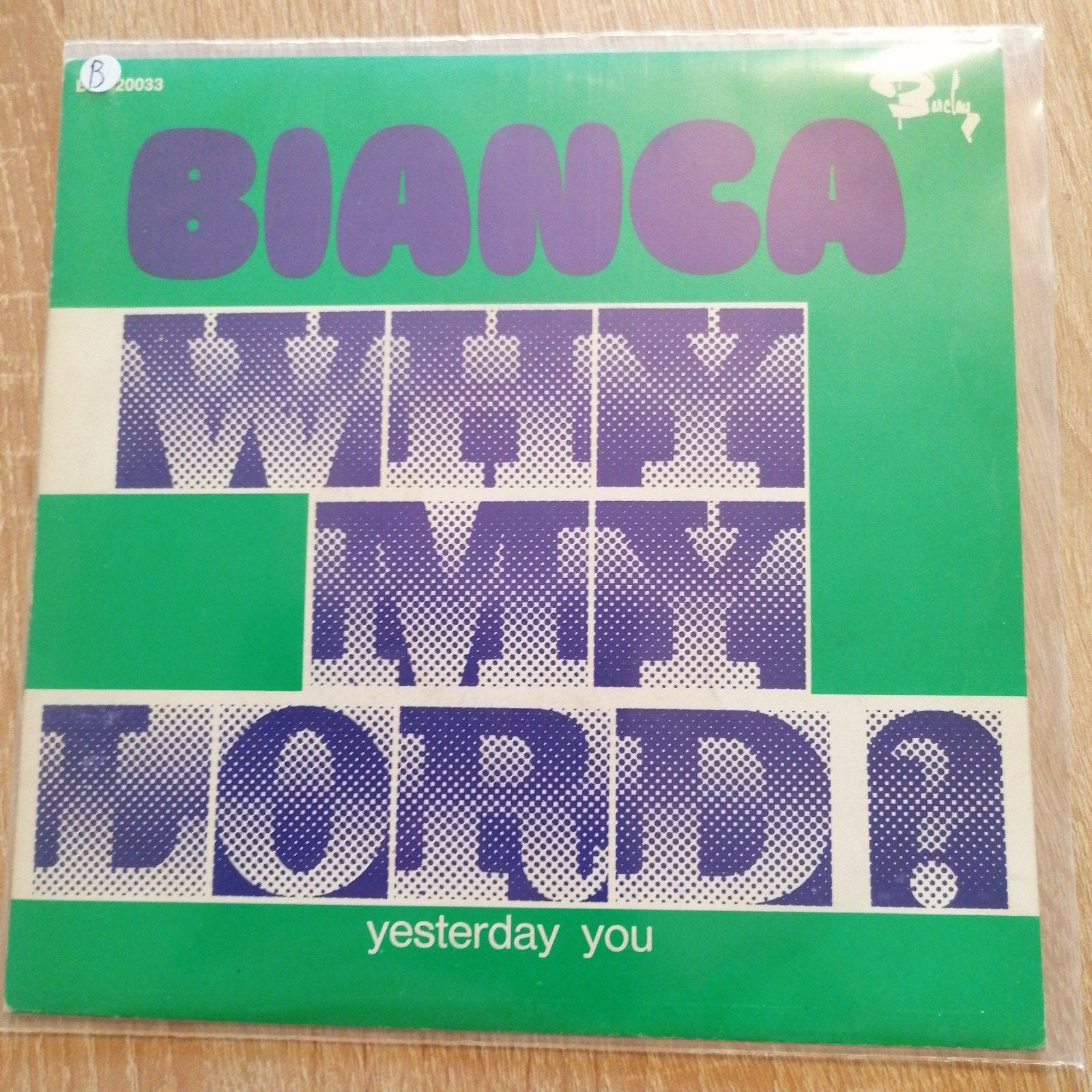 Bianca /why my lord, Cd's en Dvd's, Ophalen of Verzenden, Gebruikt, Pop
