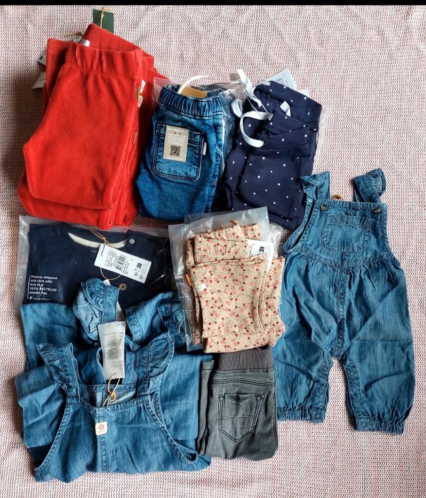 Partij 30x Noppies babykleding 50-86, Ophalen of Verzenden, Nieuw, Overige maten
