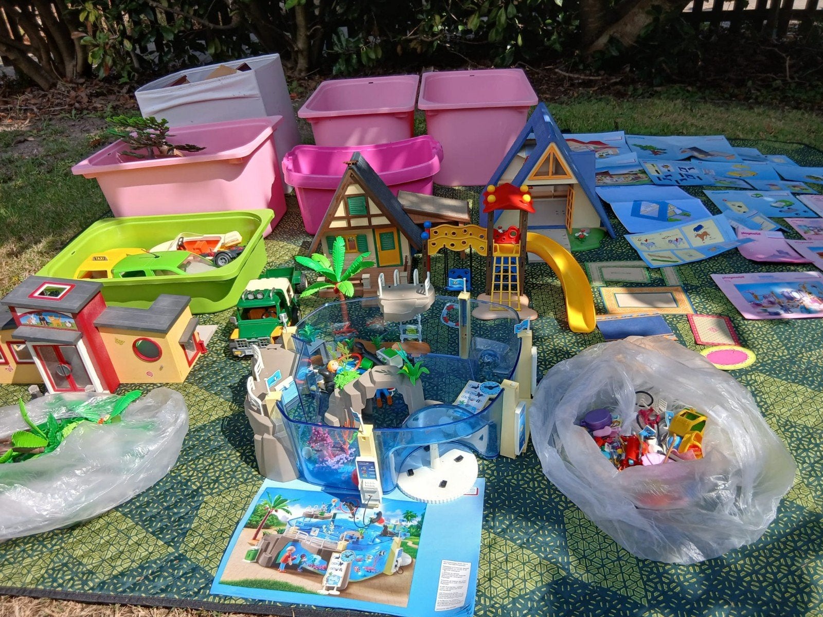 Partij playmobil, heel veel, Ophalen, Gebruikt