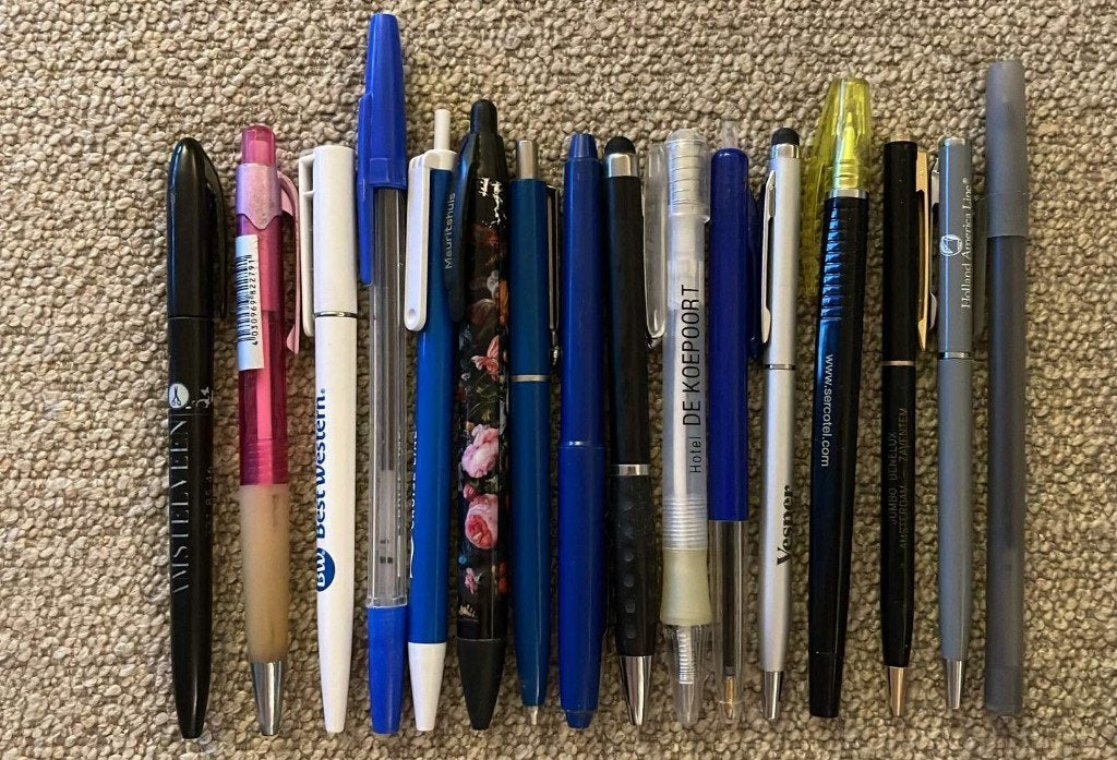 Diverse pennen, Diversen, Schrijfwaren, Verzenden, Gebruikt