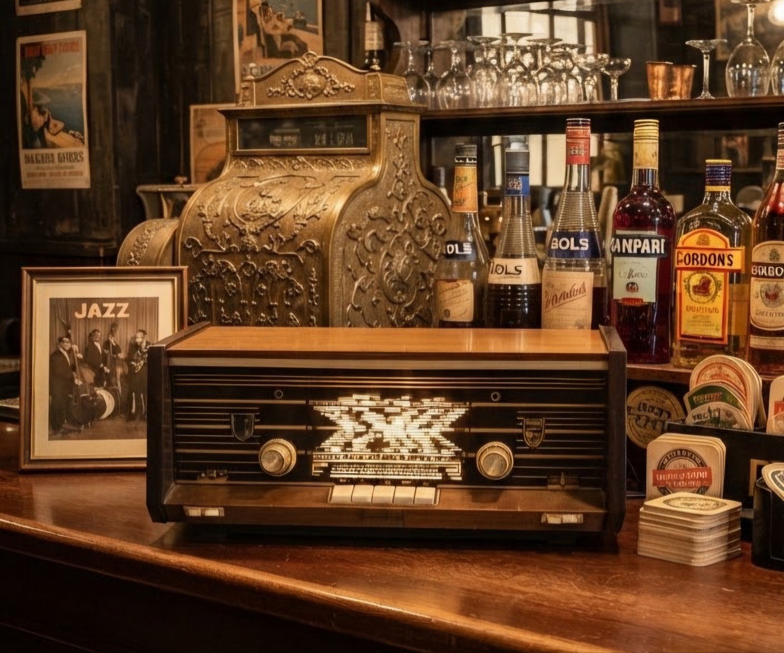 Werkende Vintage Philips buizenradio jaren 50 / 60, Ophalen of Verzenden, Gebruikt, Radio