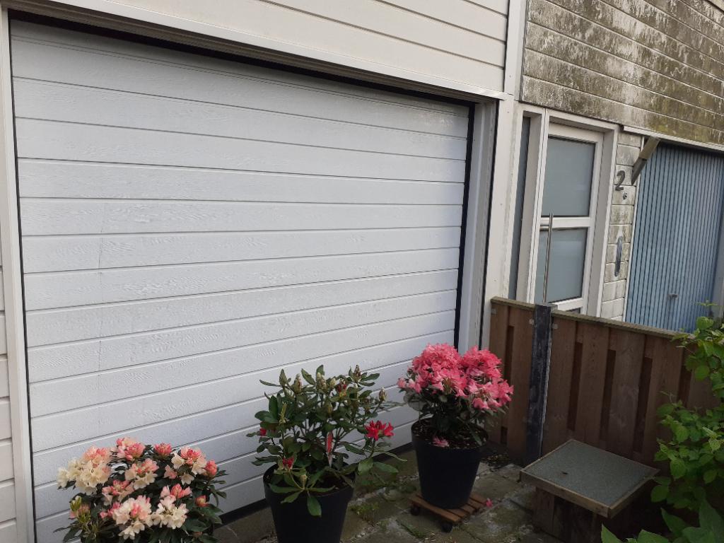 Elektrische garagedeur 242×216, Ophalen, Gebruikt