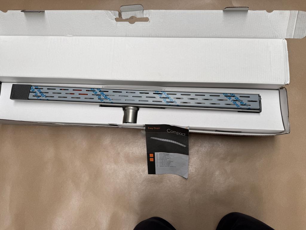 Easy Drain Compact 30 Douchegoot 90 cm RVS, Ophalen, Nieuw, Rvs, Douche