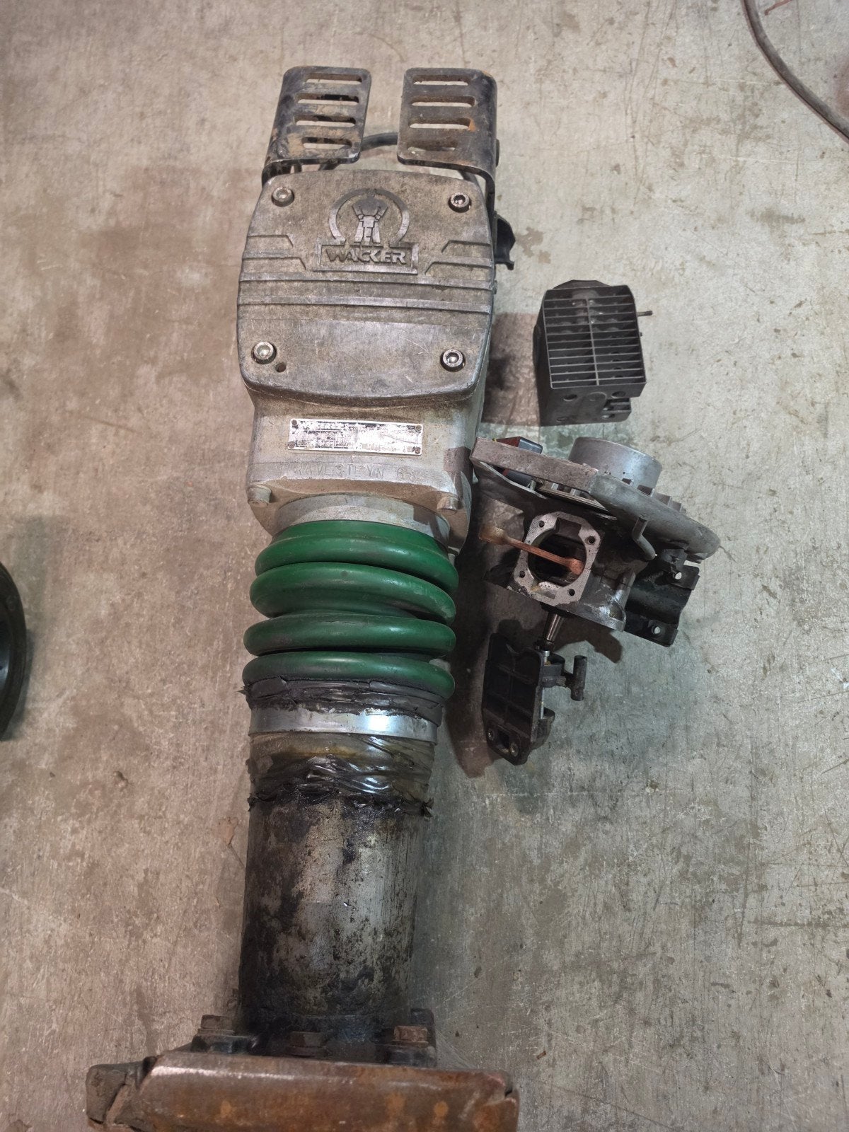 Wacker BS 50-2 stamper (defect voor onderdelen), Ophalen, Gebruikt