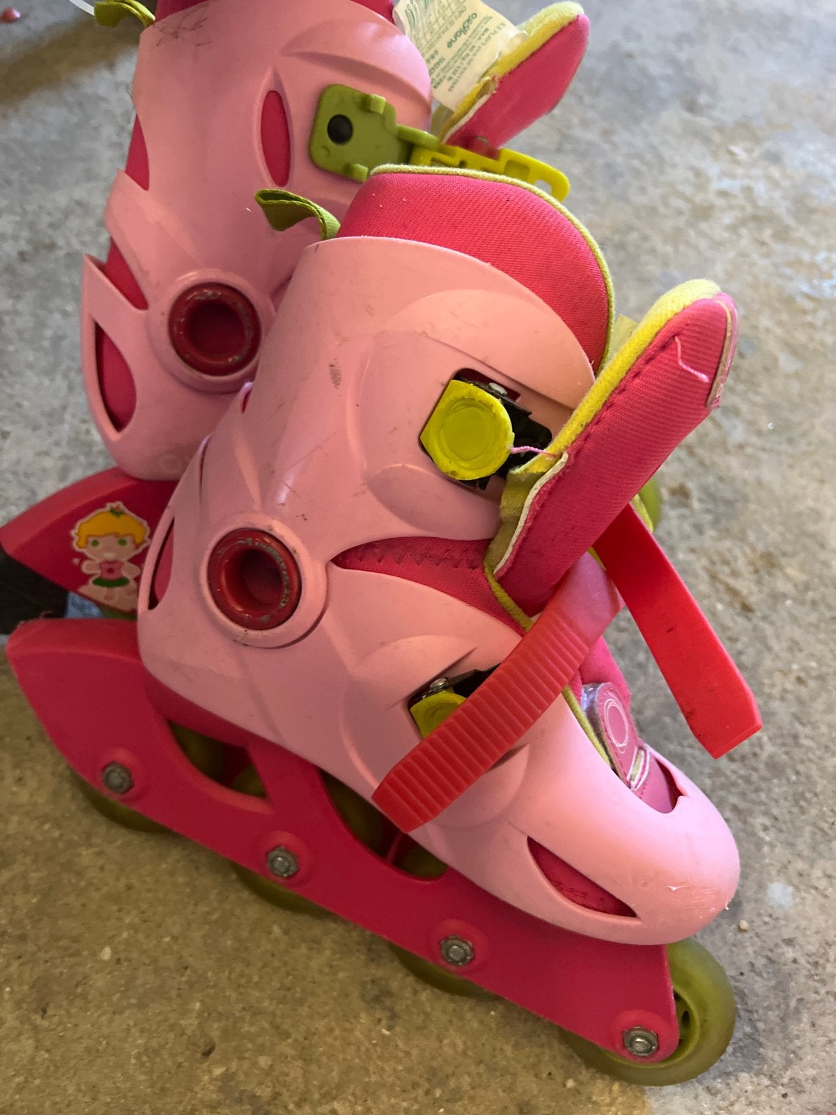Roze Oxylane rolschaatsen voor kinderen, maat 28-30, Ophalen, Verstelbaar, Gebruikt, Kinderen