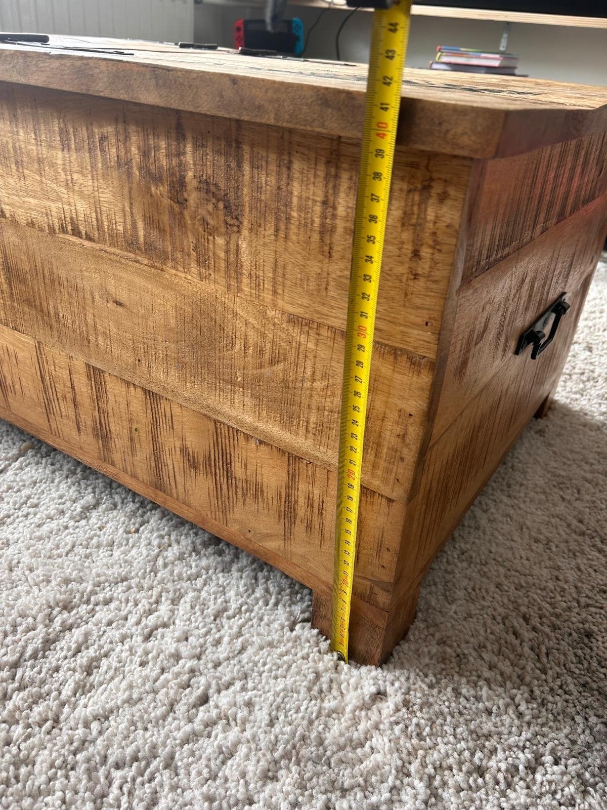 Salon tafel 108x59x42cm met opbergruimte, Ophalen, Gebruikt, 100 tot 150 cm, 50 tot 100 cm