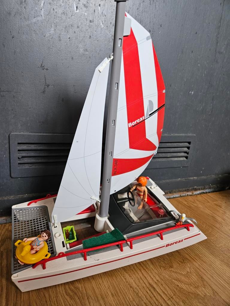 Playmobil Summerfun Catamaran Zeilboot met Accessoires, Ophalen of Verzenden, Gebruikt, Complete set
