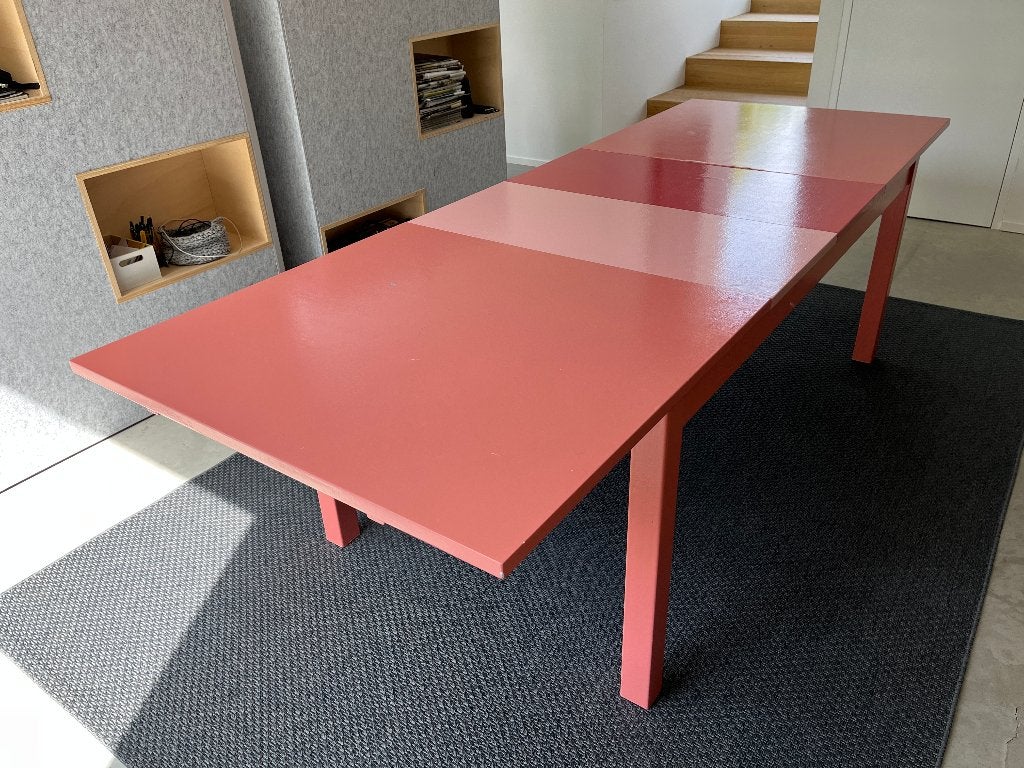 Tafel Ikea Bjursta, Huis en Inrichting, Tafels | Eettafels, Ophalen, Gebruikt, 200 cm of meer, 50 tot 100 cm