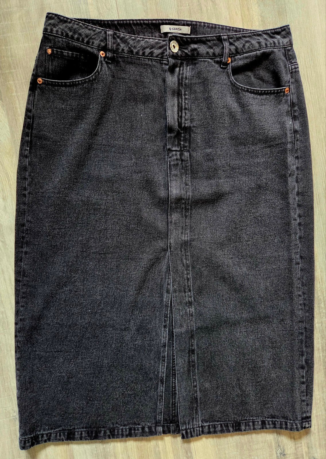 Garcia Denim Rok Zwart XXL (1), Kleding | Dames, Rokken, Zwart, Maat 46/48 (XL) of groter, Ophalen of Verzenden, Zo goed als nieuw
