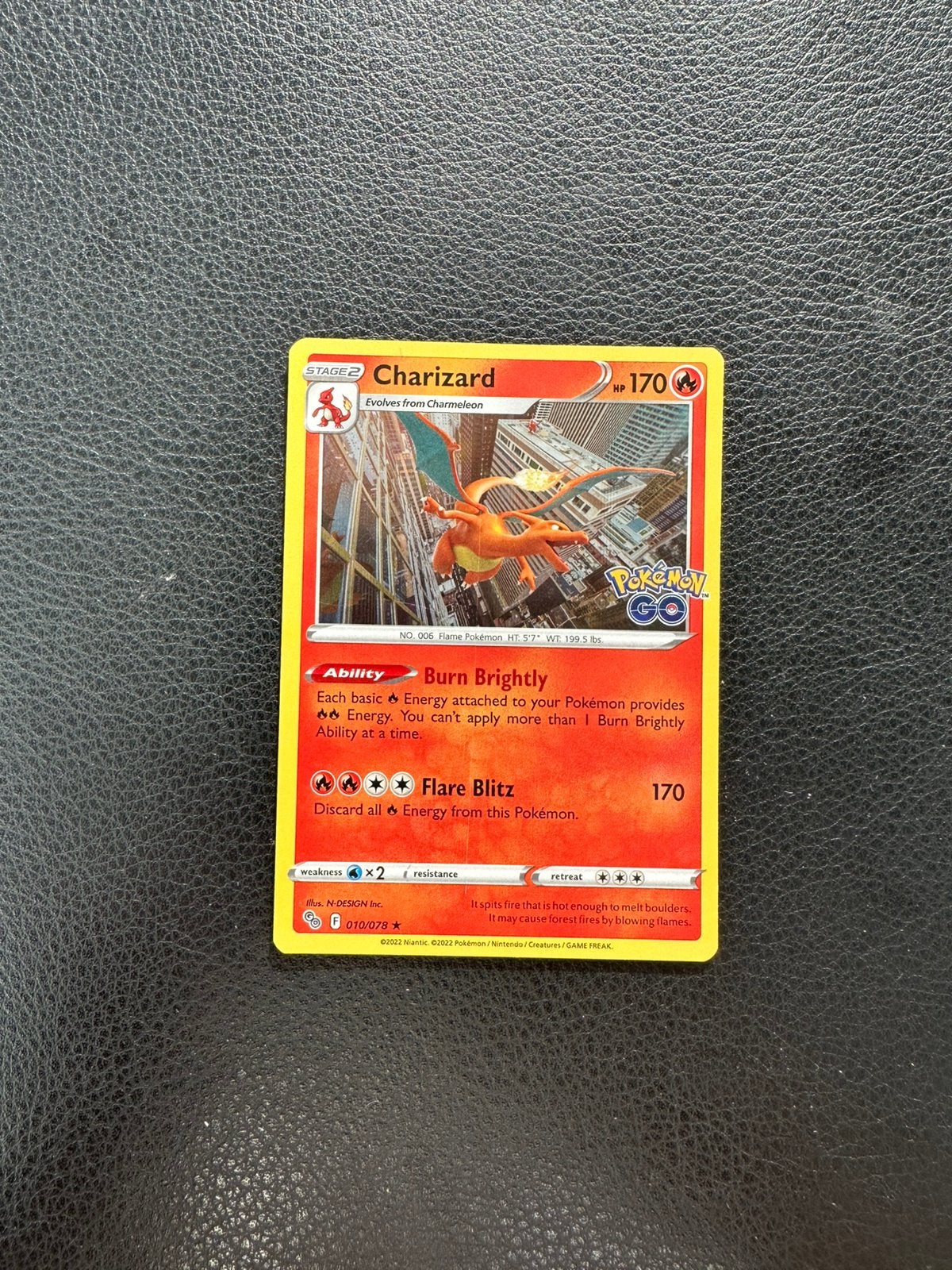Charizard holo pokemonkaart, Ophalen of Verzenden, Nieuw, Losse kaart, Foil