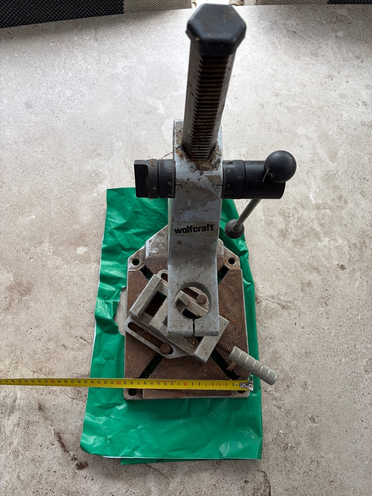 Boorstandaard Wolfcraft met klem - Gebruikt, Ophalen of Verzenden, Gebruikt, Overige typen