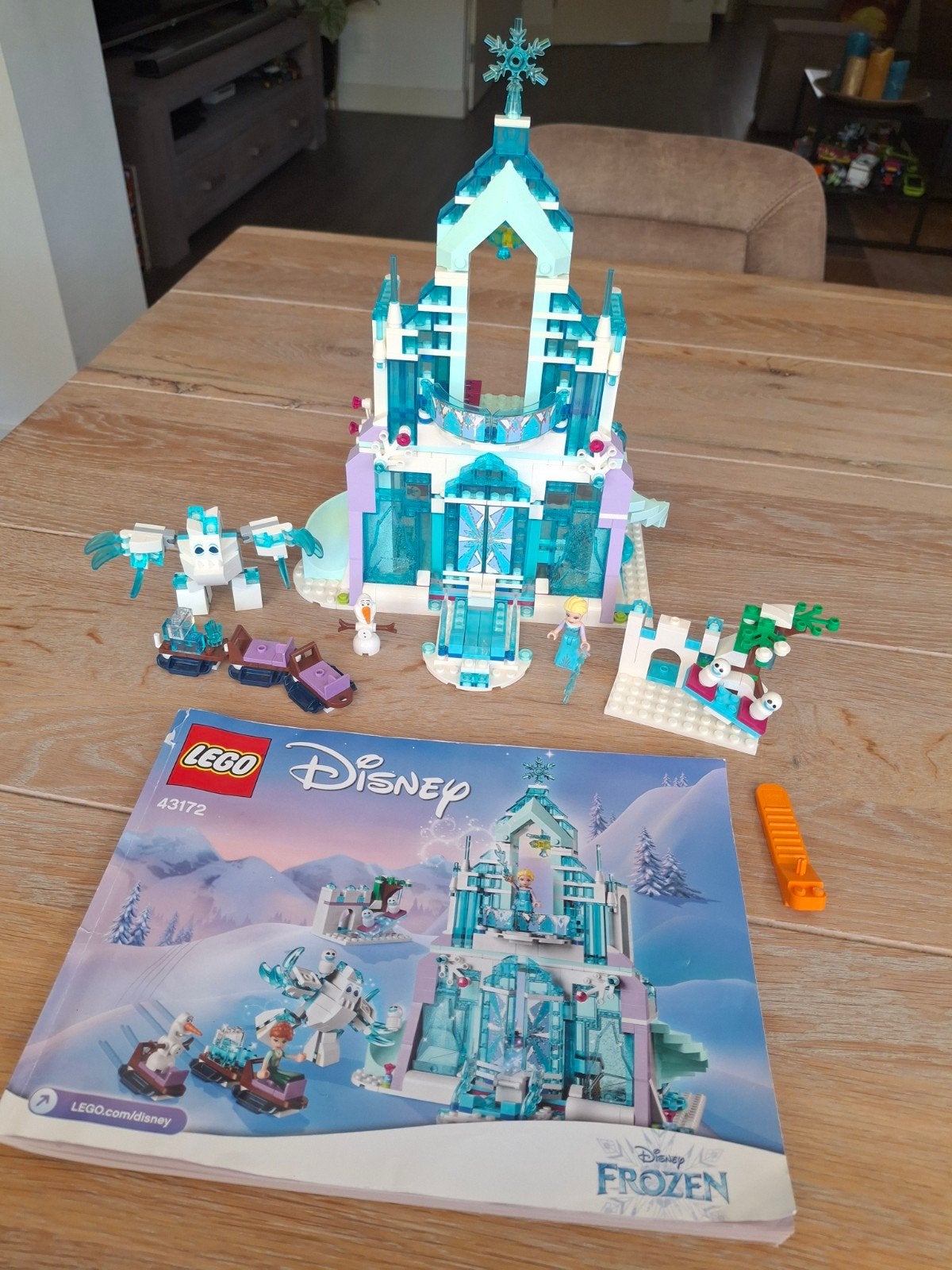 Lego 43172 Frozen kasteel met Elsa, Gebruikt, Lego, Ophalen of Verzenden, Disney