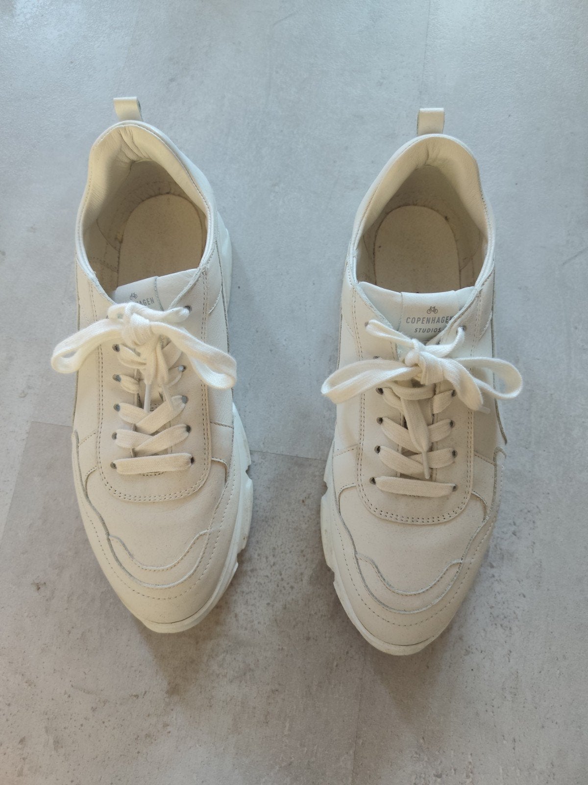 Dames sneakers, Ophalen, Copenhagen studios., Wit, Sneakers of Gympen