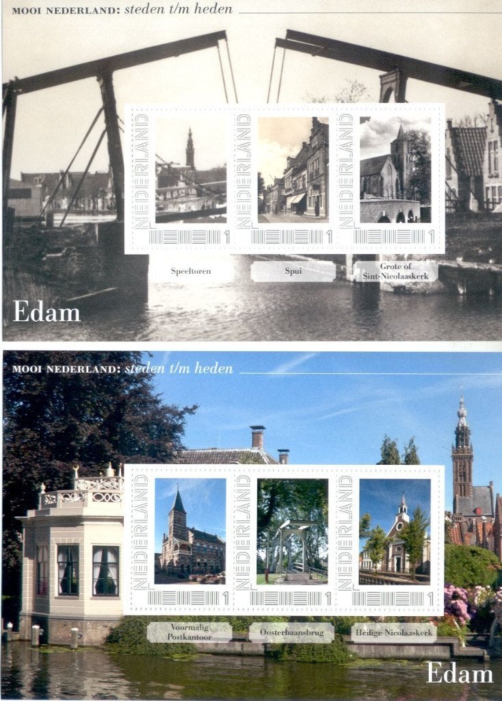 2 vellen mooi nederland heden - verleden - edam, Postzegels en Munten, Postzegels | Nederland, Ophalen of Verzenden, Na 1940, Postfris