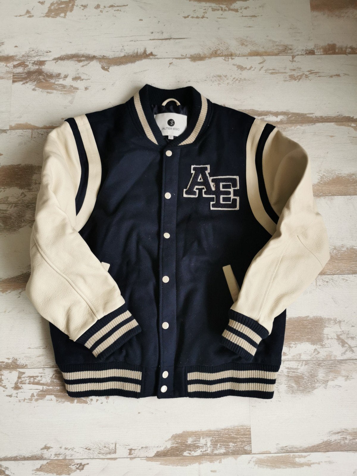 Alter Ego baseball jack XL met lederen mouwen, Ophalen of Verzenden, Zo goed als nieuw, Meerkleurig