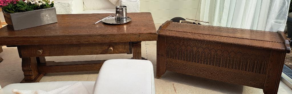 Eikenhouten set, Ophalen