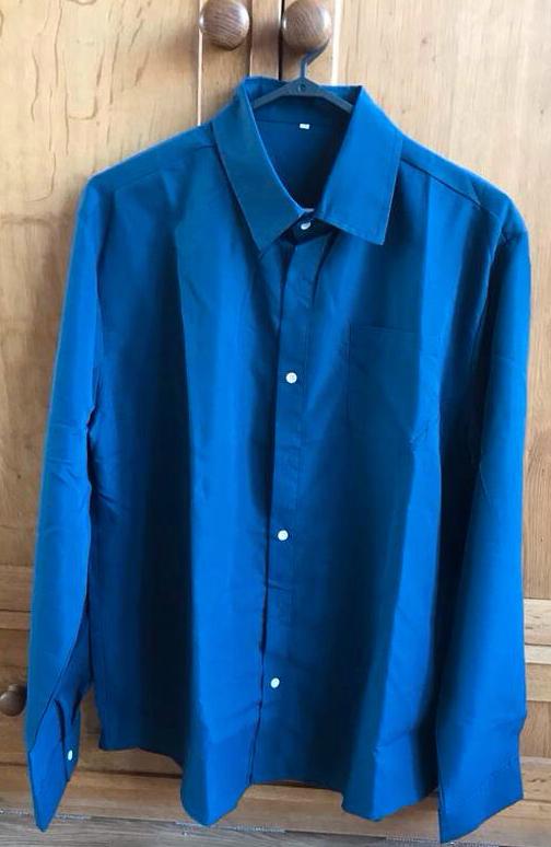 Blauw overhemd maat 3XL, Ophalen, Nieuw, Blauw, Halswijdte 43/44 (XL)