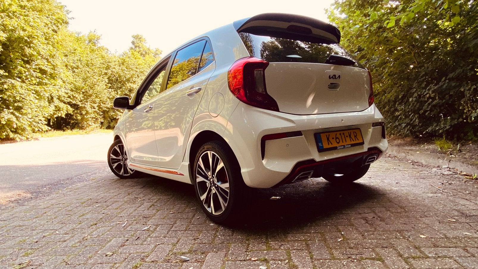 Kia Picanto 1.0 T-gdi GT line 144PK UNIEK! Premium Audio, Auto's, Kia, Voorwielaandrijving, Wit, Origineel Nederlands, 19 km/l