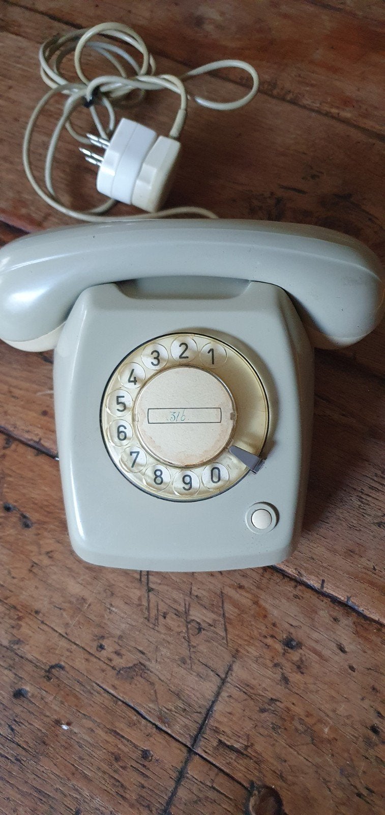 Vintage ouderwetse PTT telefoon draaischijf T-65, Ophalen of Verzenden