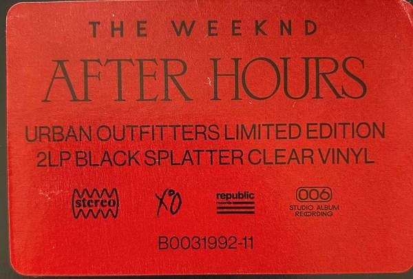 The Weeknd ‎- After Hours (NIEUW & SEALED) limited edition, Ophalen of Verzenden, Nieuw in verpakking, Overige formaten