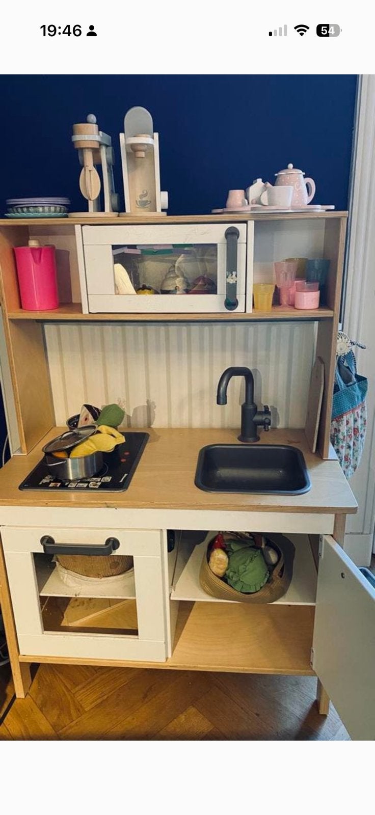 Kinderkeukentje met veel accessoires!!, Ophalen, Gebruikt, Hout, Speelkeuken