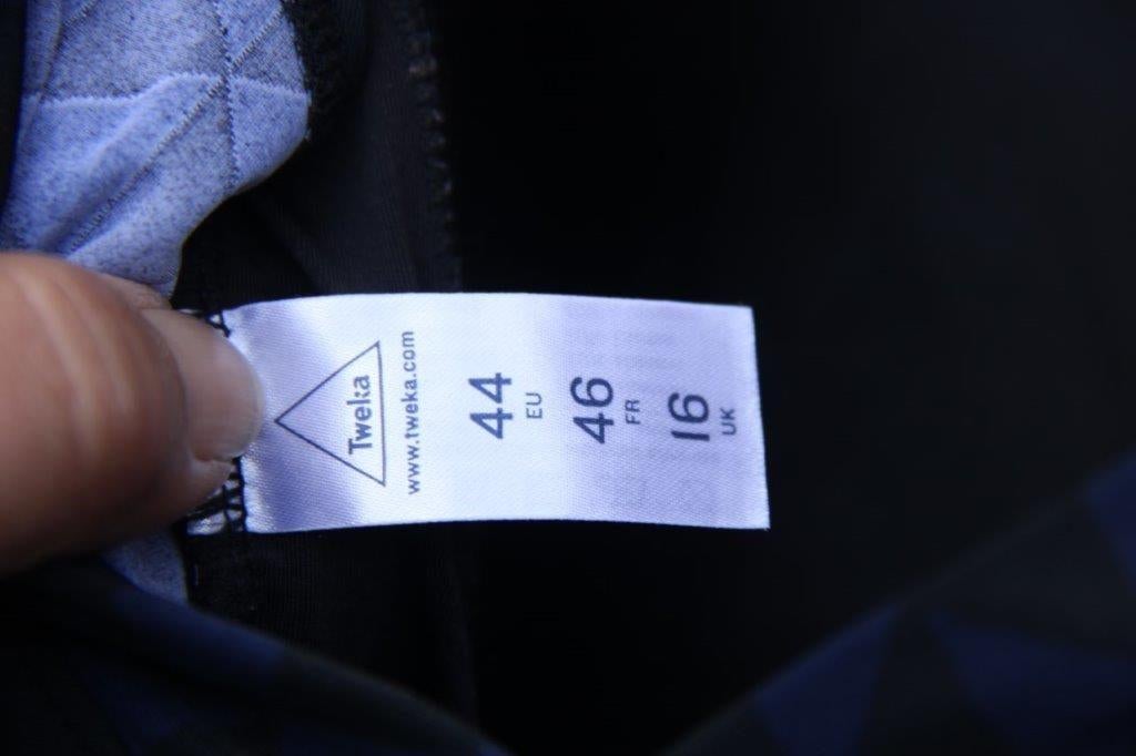 Badpak zwart/ donkerblauw Tweka mt 44 C Vaste prijs, Kleding | Dames, Verzenden, Zwart, Badpak, Zo goed als nieuw