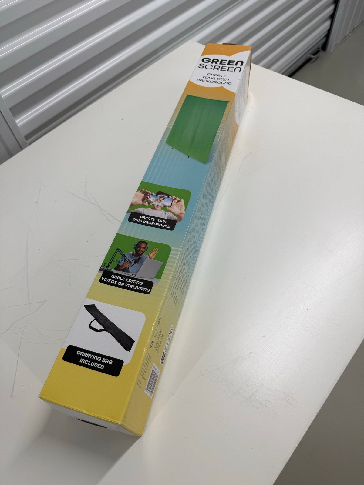 Nieuw Greenscreen 1.5 x 2 m - Ideaal voor streaming/video, Audio, Tv en Foto, Fotografie | Fotostudio en Toebehoren, Nieuw, Achtergrond