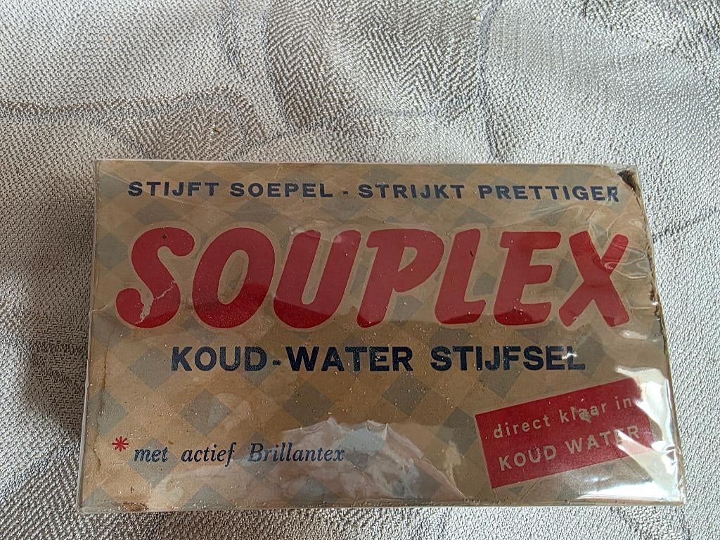 Souplex koud water stijfsel, Verzamelen, Ophalen of Verzenden, Zo goed als nieuw, Verpakking