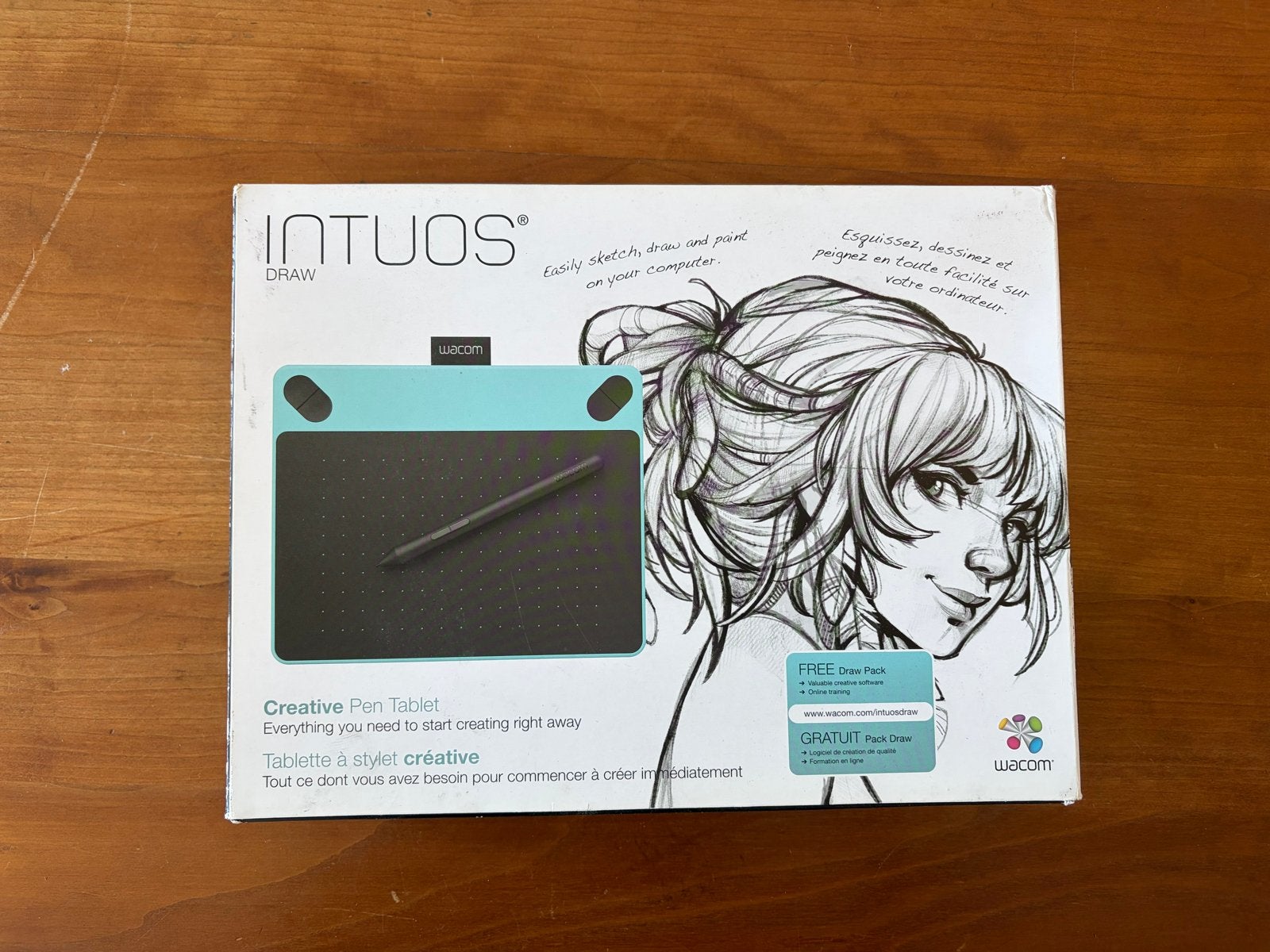 Wacom Intuos Draw Turquoise Tekentablet - Zo goed als nieuw, Computers en Software, Ophalen, Zo goed als nieuw, Bedraad