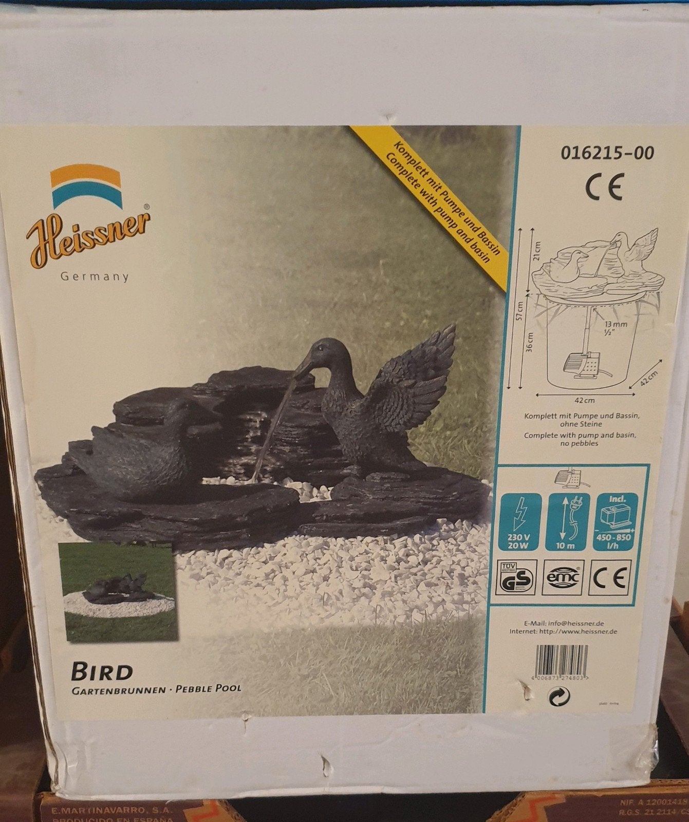 waterornament voor tuin nieuw in doos, Tuin en Terras, Ophalen, Nieuw, Fontein