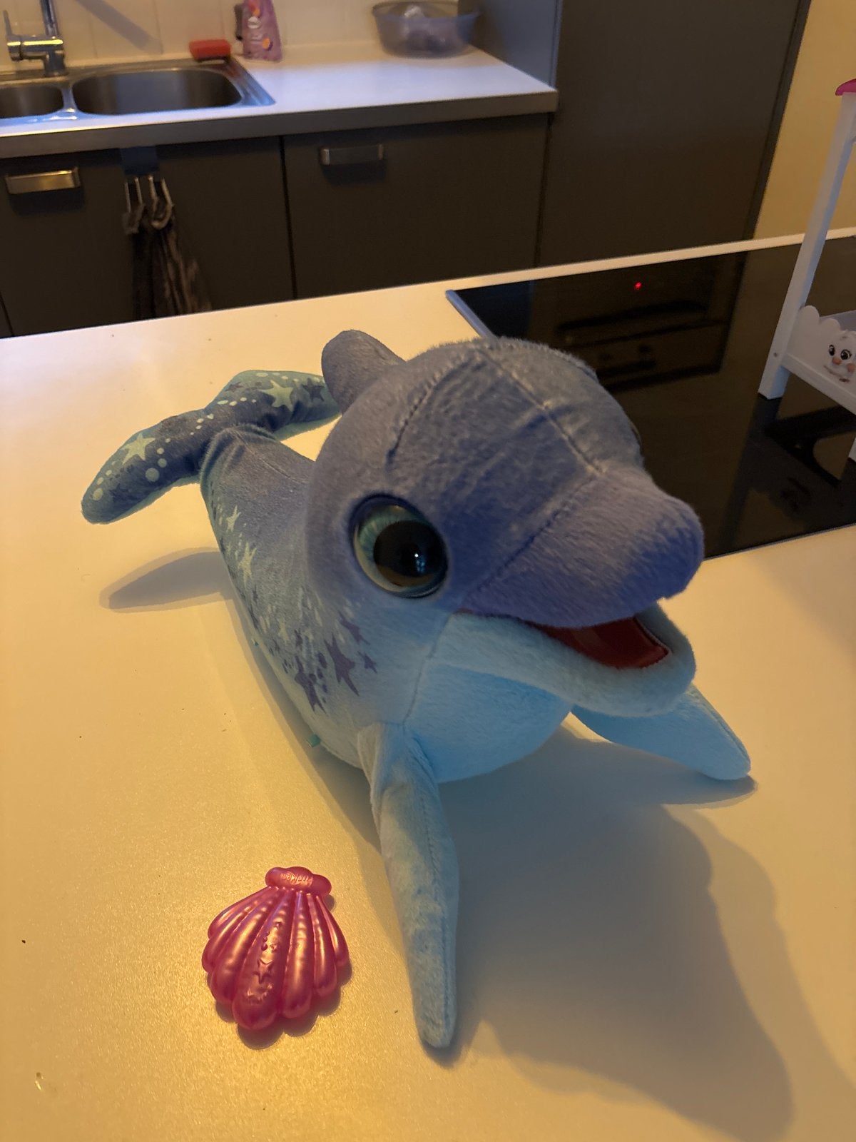 FurReal Fuzzalots Interactieve Dolfijn Knuffel, Ophalen, Overige merken, Overige typen, Blauw
