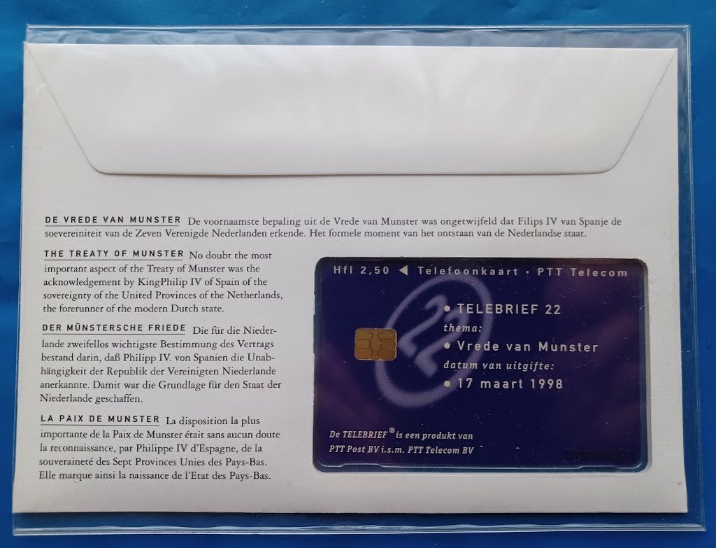 Telebrief 22 De Vrede van Münster - 1998, Verzenden, Overige materialen, Nederland