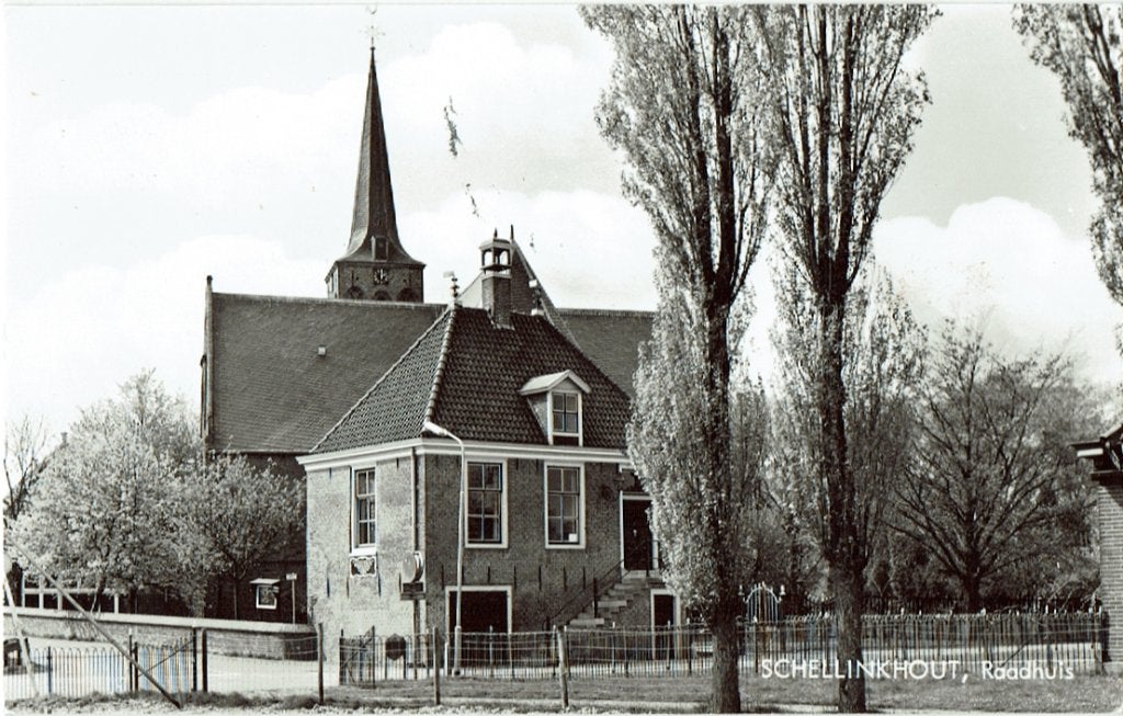 Schellinkhout Raadhuis 1974, Ophalen of Verzenden, 1960 tot 1980, Ongelopen