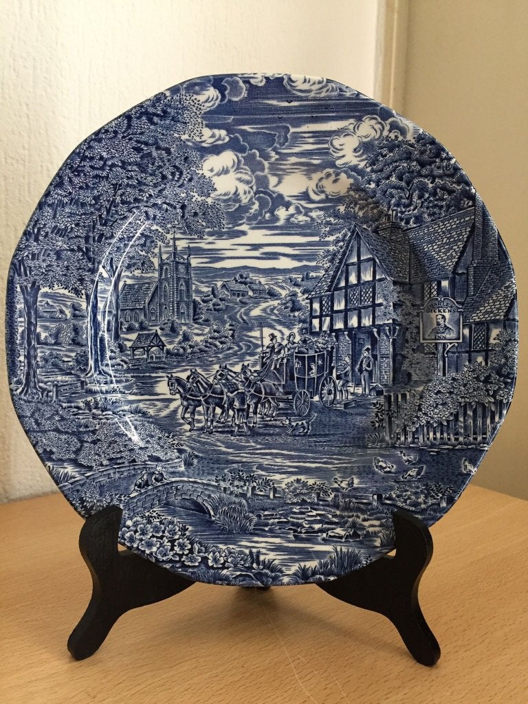 Enoch Wedgwood Charles Dickens Coaching Days bord 26cm, Ophalen